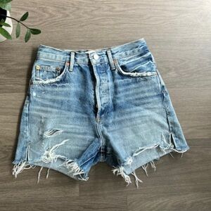 AGOLDE DEE high rise shorts color ricochet